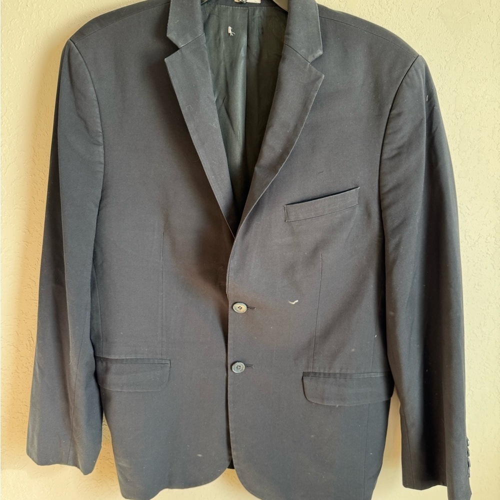 Men’s S Black Calvin Klein Formal, Wedding, Cocktail, Preppy Long Sleeve Coat